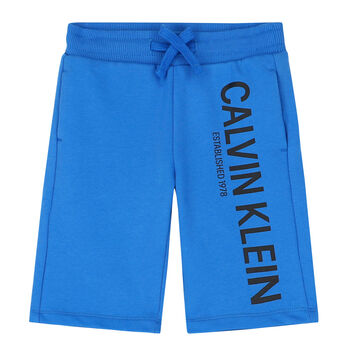 Boys Blue Logo Shorts