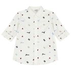 Boys White Logo Shirt, 1, hi-res
