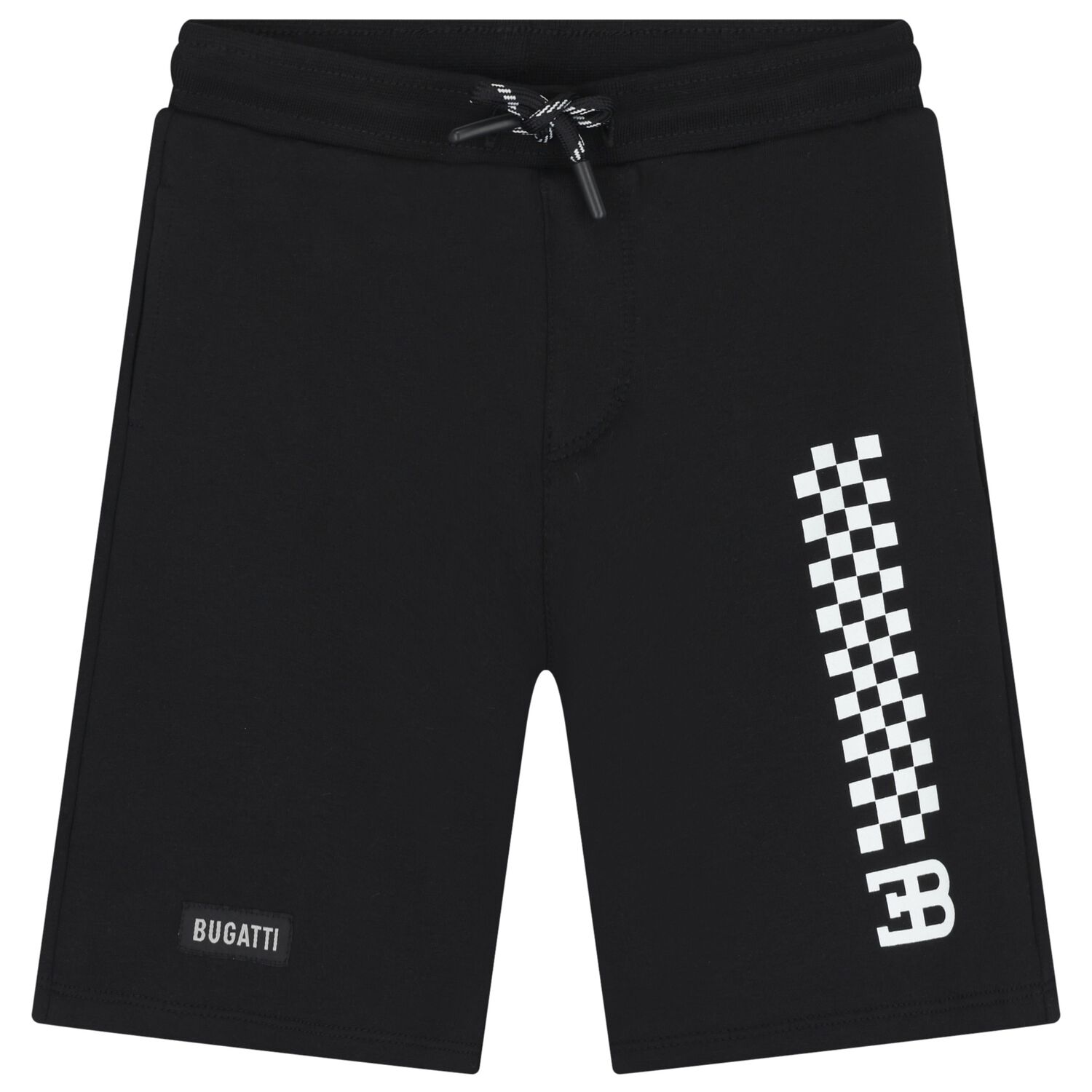 Boys Black Logo Shorts, 2, hi-res