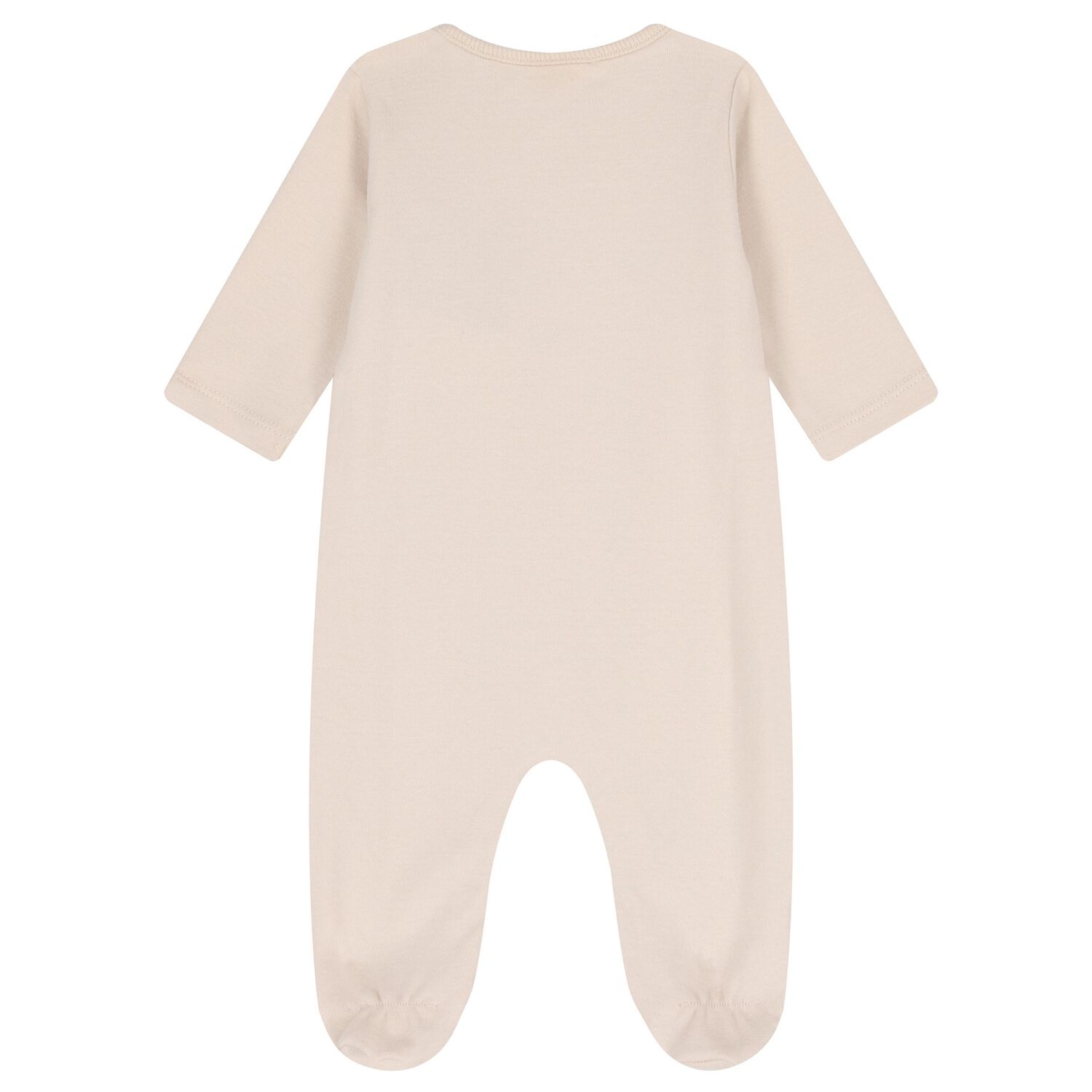 افرول بطبعه حيوانات باللون الابيض والبيج ( 2 قطعه ) , 2, hi-res