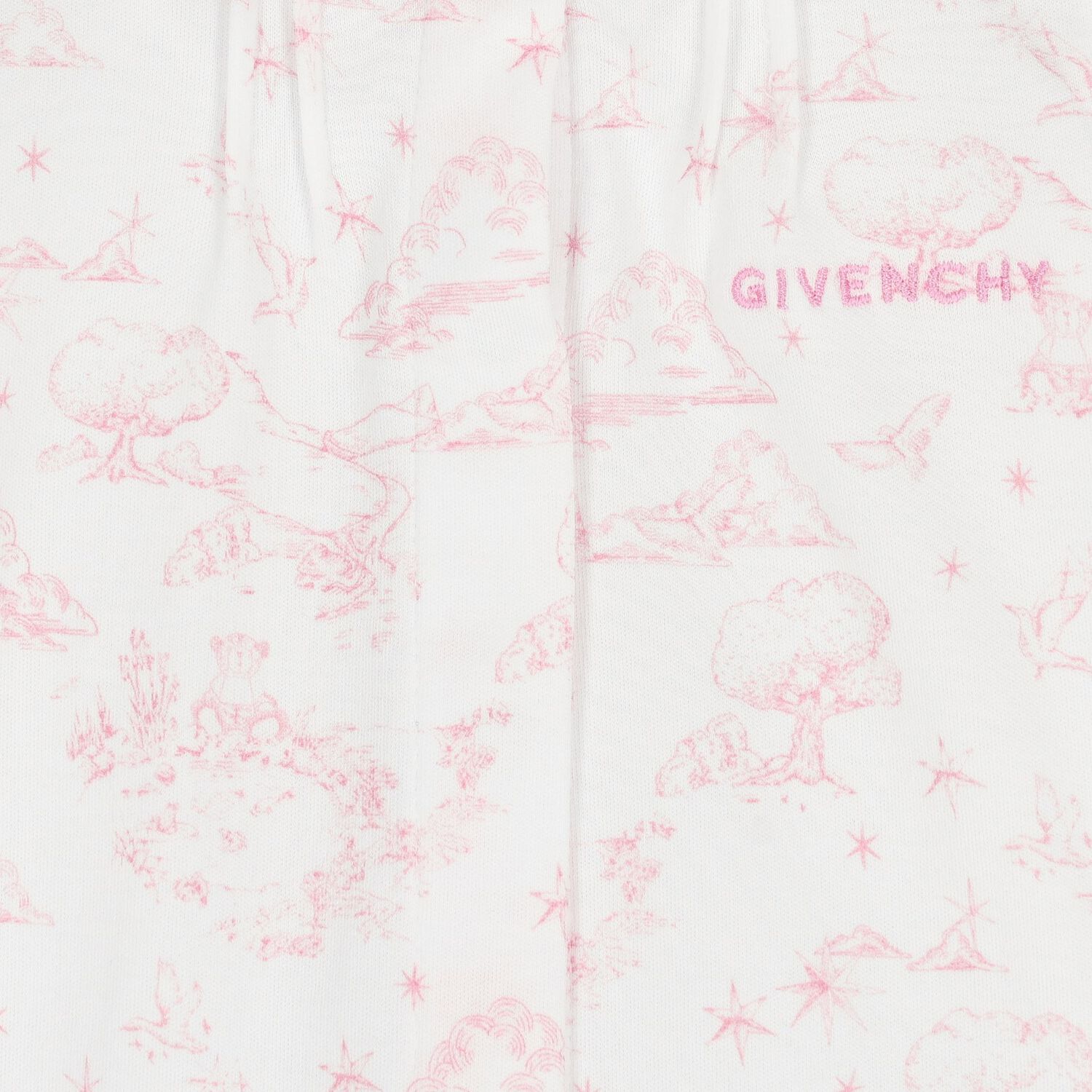 طقم هدايا ملابس اطفال بنقشة توال دو جوي باللونين االابيض و الوردي للبنات , 1, hi-res