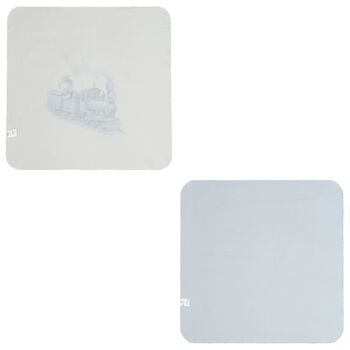 Baby Boys Blue Teddy Bear Muslin Swaddles ( 2-Pack )