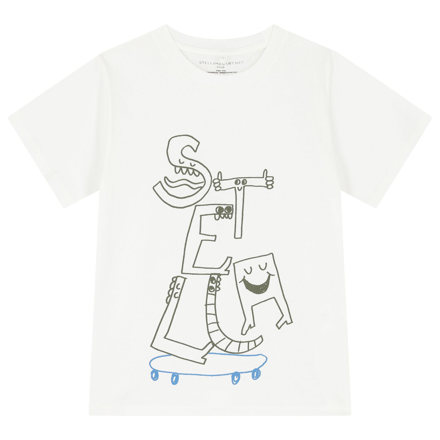 Boys Ivory Logo T-Shirt, 1, hi-res
