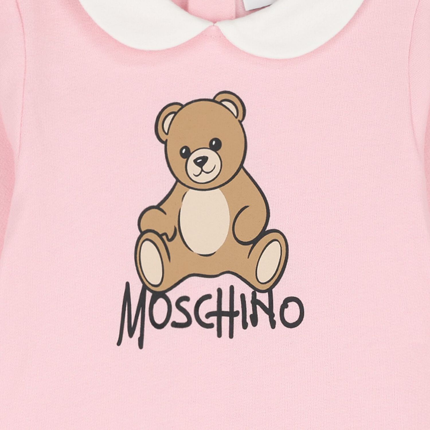 Baby Girls Pink Teddy Bear Logo Babygrow, 3, hi-res