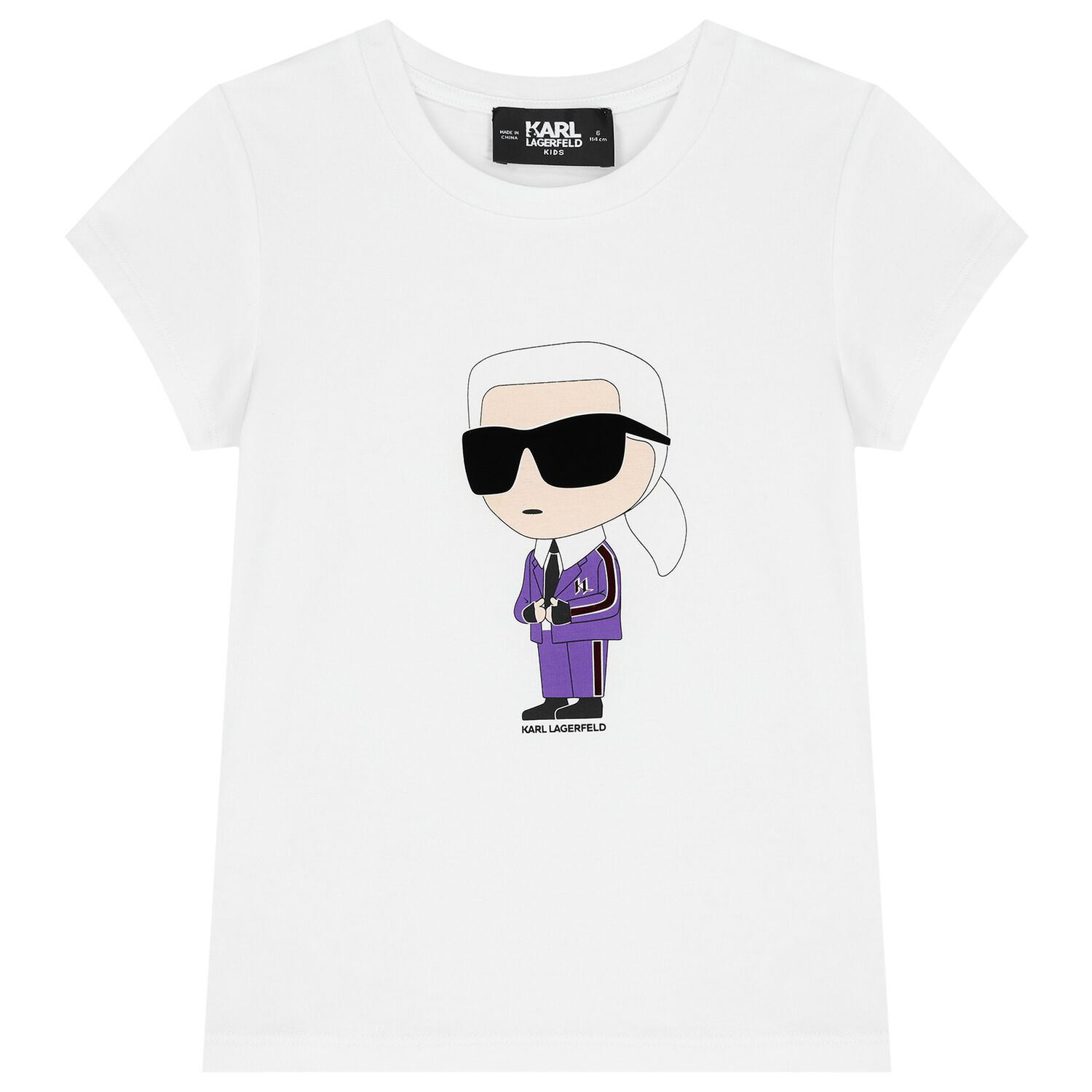 Girls White Ikonik Logo T-Shirt, 2, hi-res