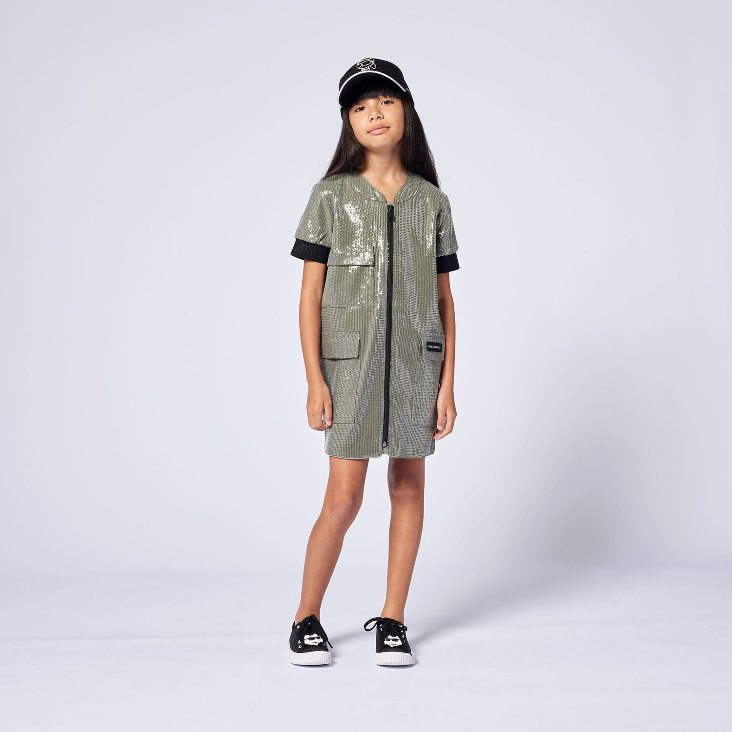 Black Logo Ikonik Karl Cap, 1, hi-res image number null