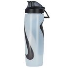 White & Black Logo Water Bottle, 1, hi-res