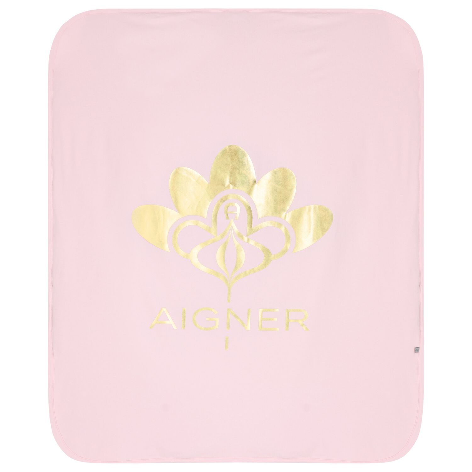 بطانية بنات بالشعار  باللون الوردي والذهبي للأطفال, 2, hi-res