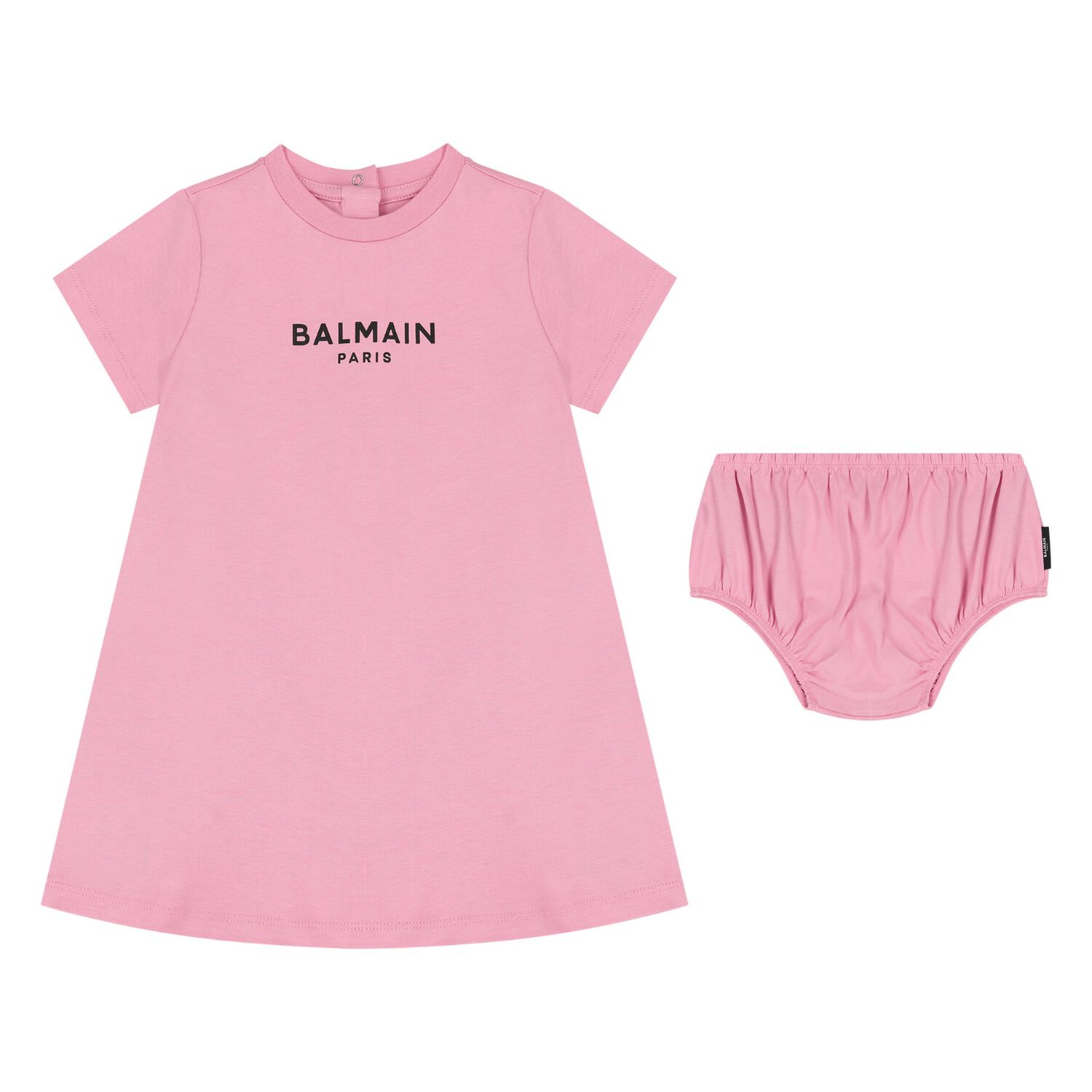 Younger Girls Pink Logo Dress Set , 1, hi-res