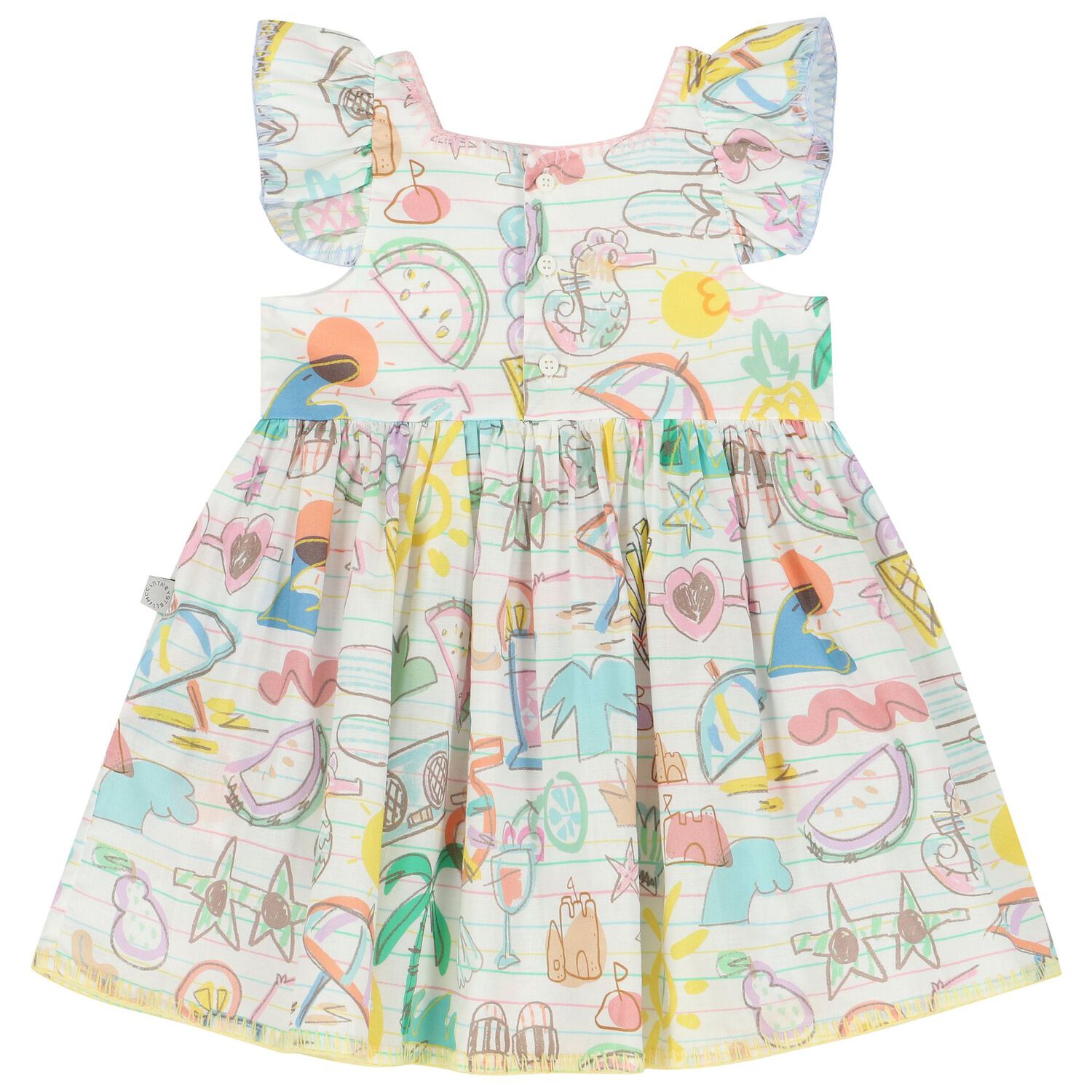 Younger Girls Ivory Dress Set, 1, hi-res