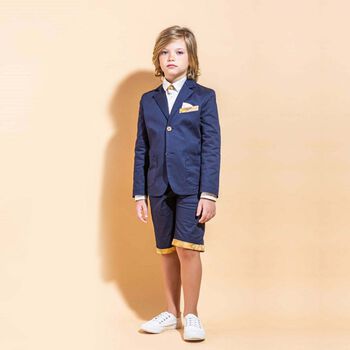 Boys Navy Blue Blazer