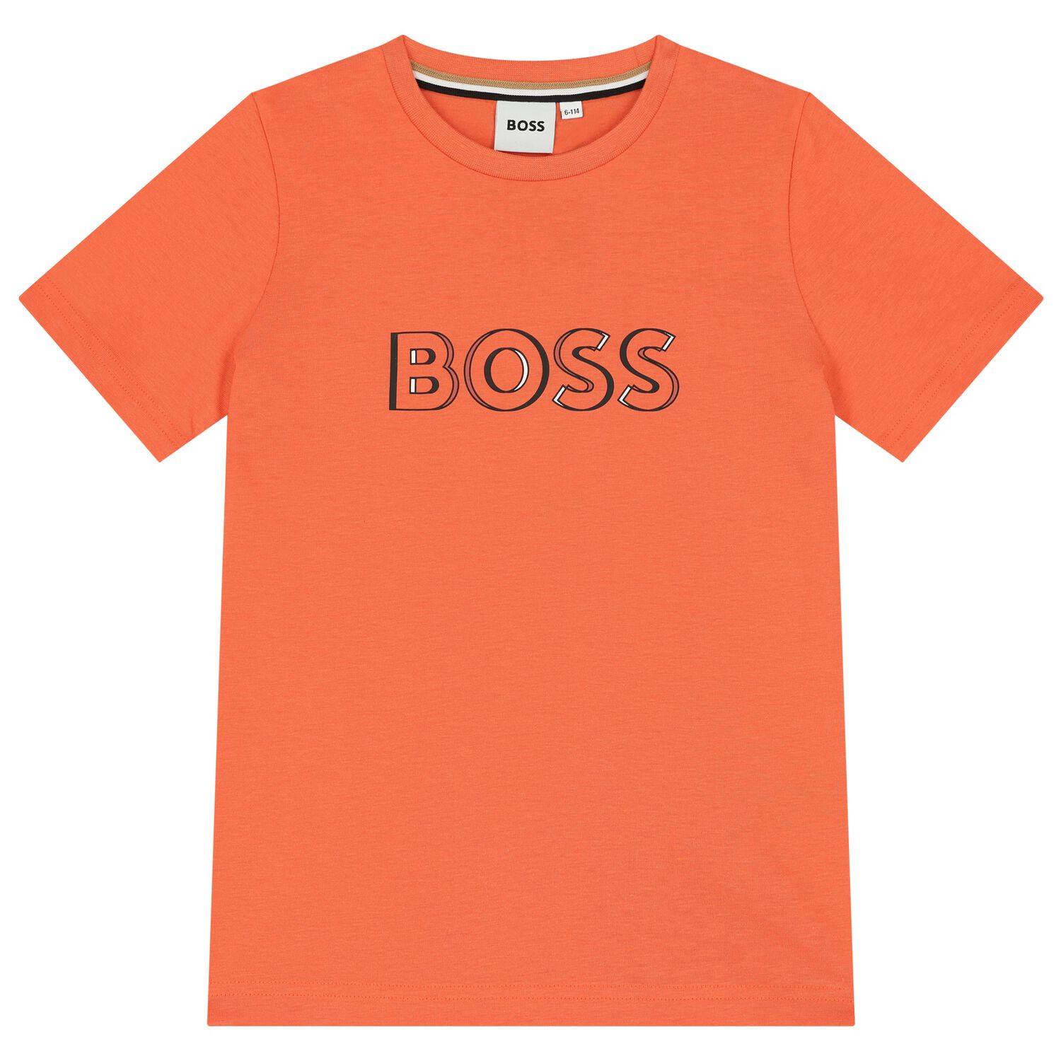 Boys Orange Logo T-Shirt, 1, hi-res image number null