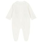 Ivory Embroidered Animal Babygrow, 1, hi-res