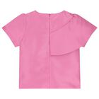 Girls Pink & White Floral Skirt Set, 2, hi-res