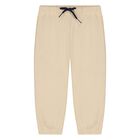 Younger Boys Beige, Grey & Navy Blue 3-Piece Tracksuit, 4, hi-res