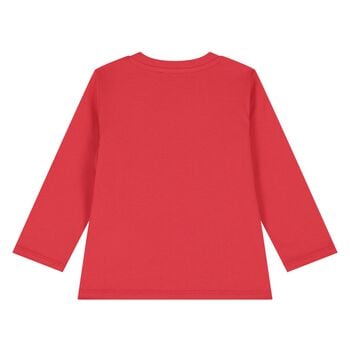 Younger Red Logo & Popcorn Long Sleeve Top
