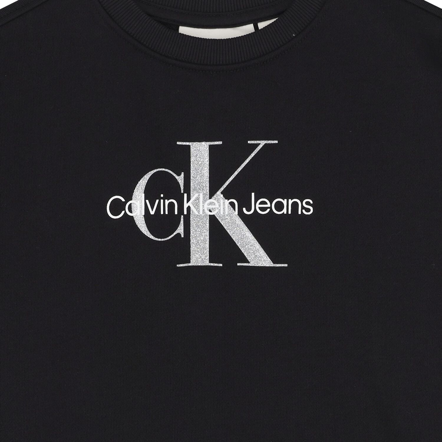 سويت شيرت بشعار أسود للبنات, 1, hi-res image number null