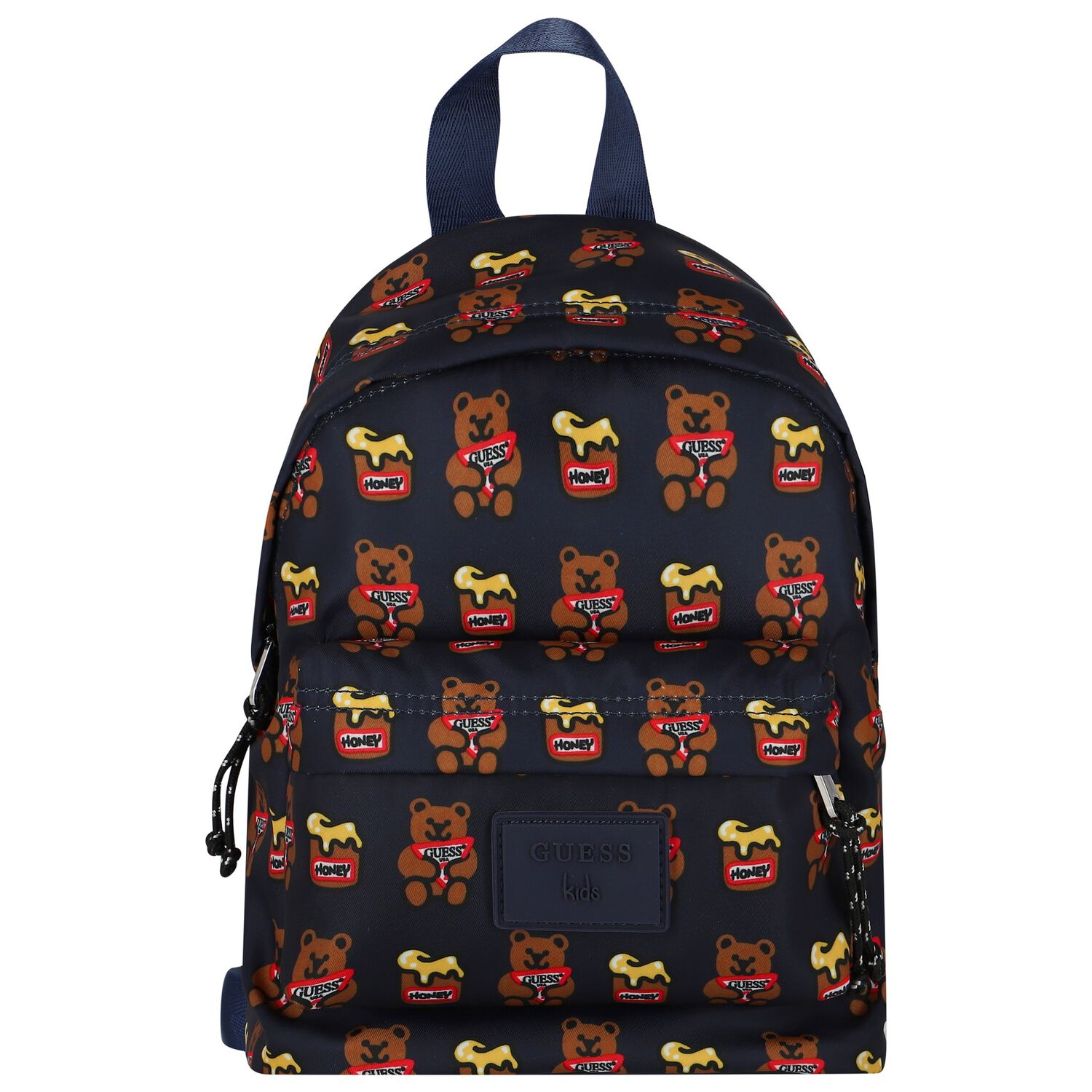 Younger Boys Navy Logo Teddy Backpack, 1, hi-res image number null