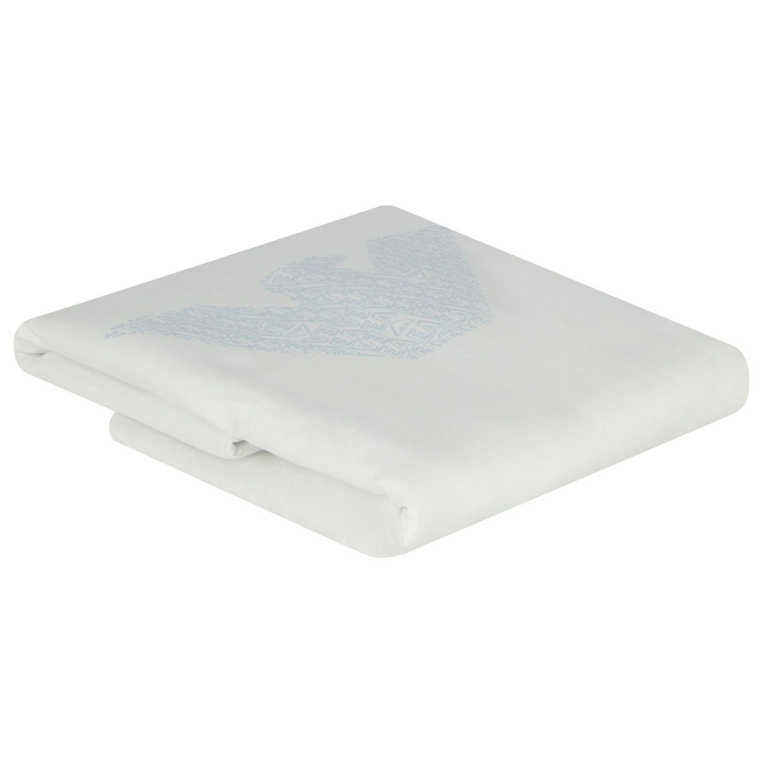 Baby Boys Ivory & Blue Logo Blanket, 6, hi-res