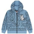 Blue Bandana Disney Hooded Zip Up Top, 1, hi-res