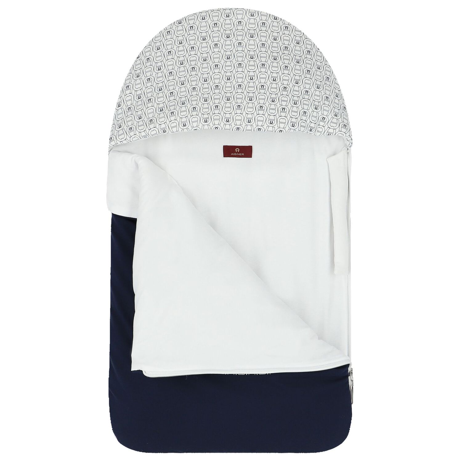 مدس أولاد بالشعار باللون الكحلى والأبيض, 2, hi-res