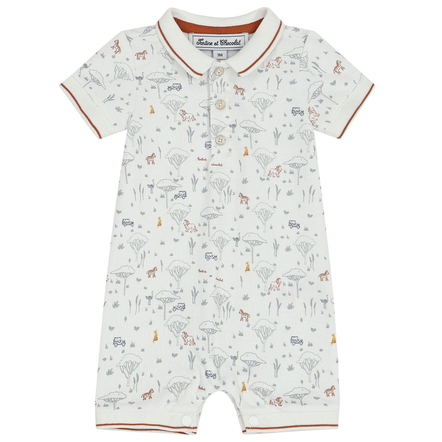 رومبير بولو باللون الأبيض للأولاد, 1, hi-res