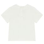 تيشيرت بنات بشعار تيدي باللون العاجي, 1, hi-res