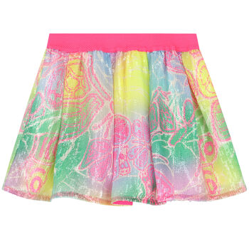 Girls Multi-Colored Sequin Butterfly Skirt