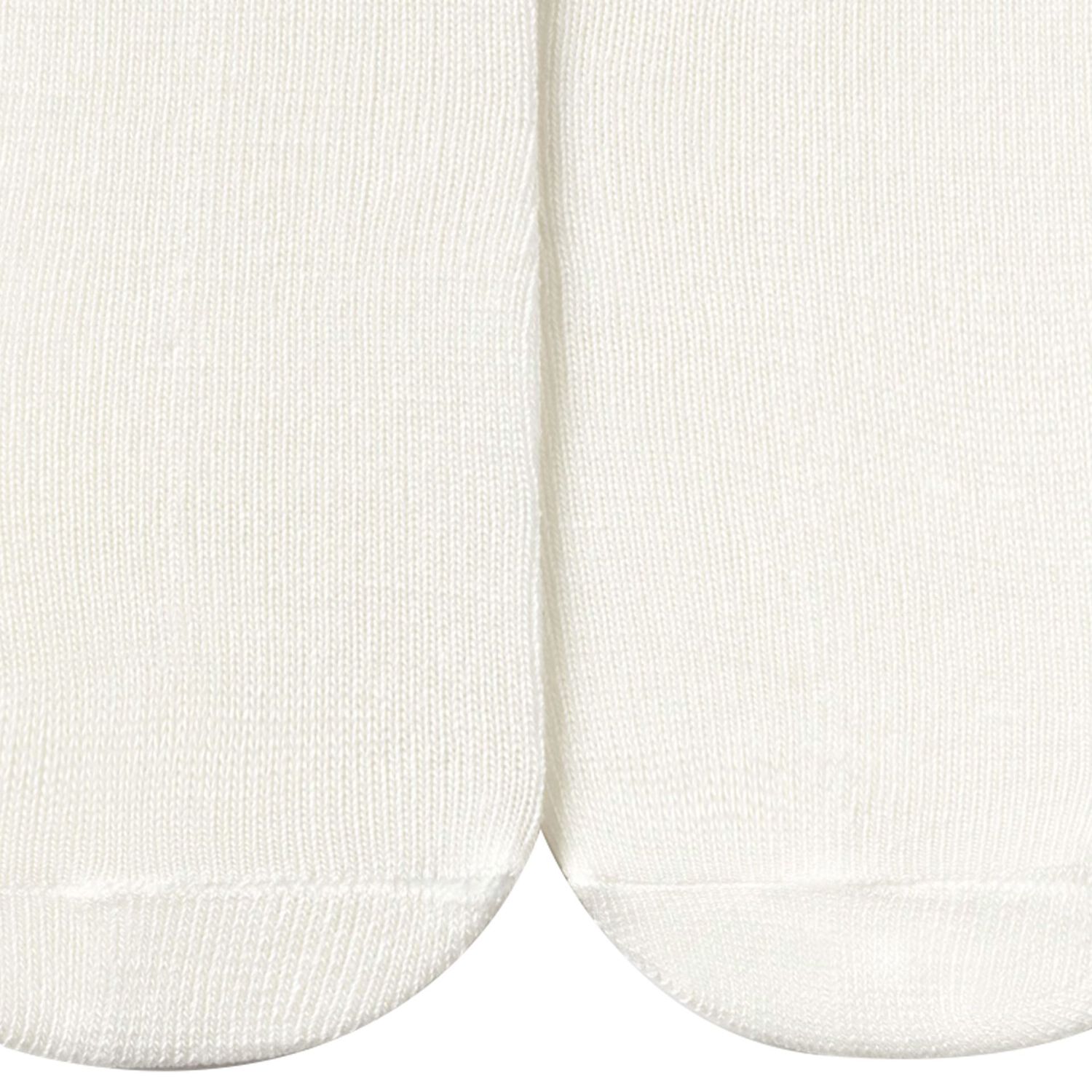 جوارب طويلة مكشكشة للبنات باللون العاجي , 1, hi-res