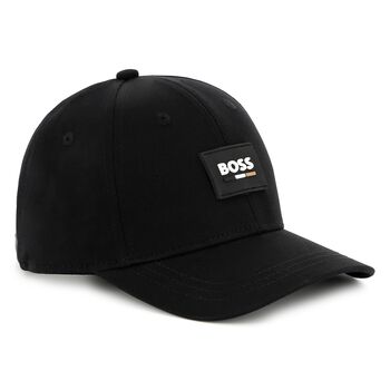 Boys Black Logo Cap