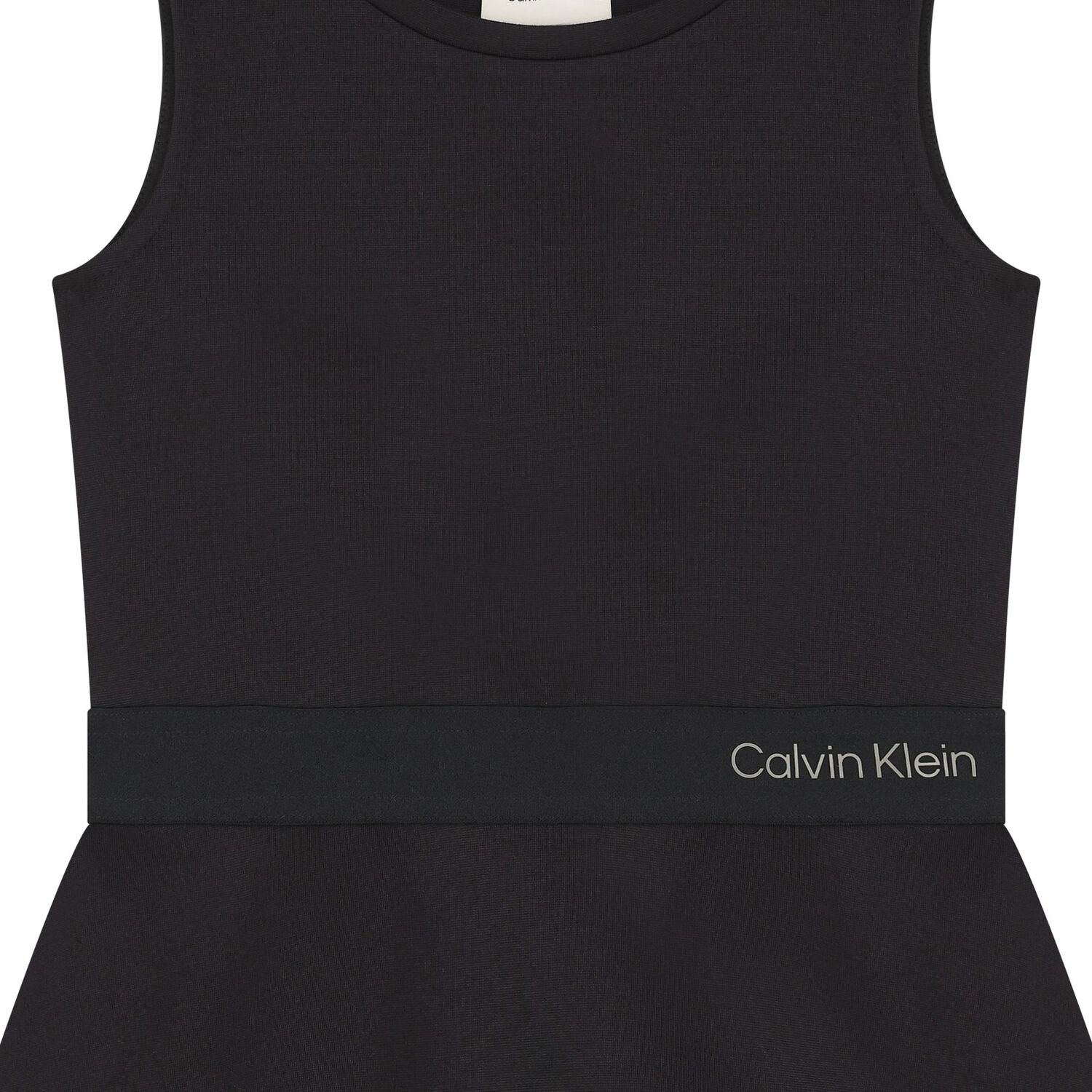 فستان بنات بالشعار باللون الاسود , 1, hi-res