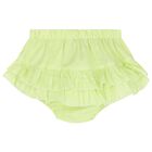 Baby Gilrs Pink & Green Ruffled Floral Dress Set, 1, hi-res