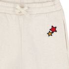 Girls Beige Patch Joggers, 1, hi-res