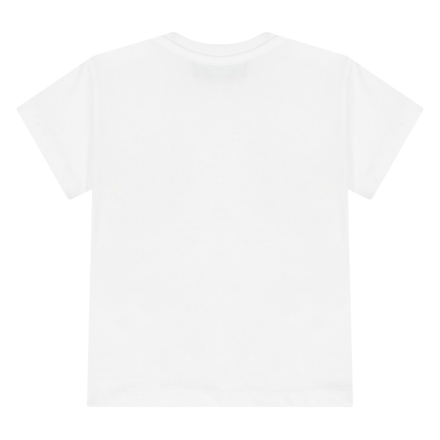 طقم شورت بشعار دب تيدي باللونين الأبيض والبيج للأولاد الصغار, 1, hi-res