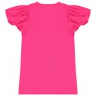 فستان بنات بطبعة حقيبة باللون الوردي, 1, hi-res