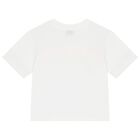 Boys White & Orange Logo T-Shirt, 1, hi-res
