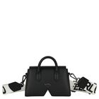 Girls Black Logo Hand Bag, 2, hi-res