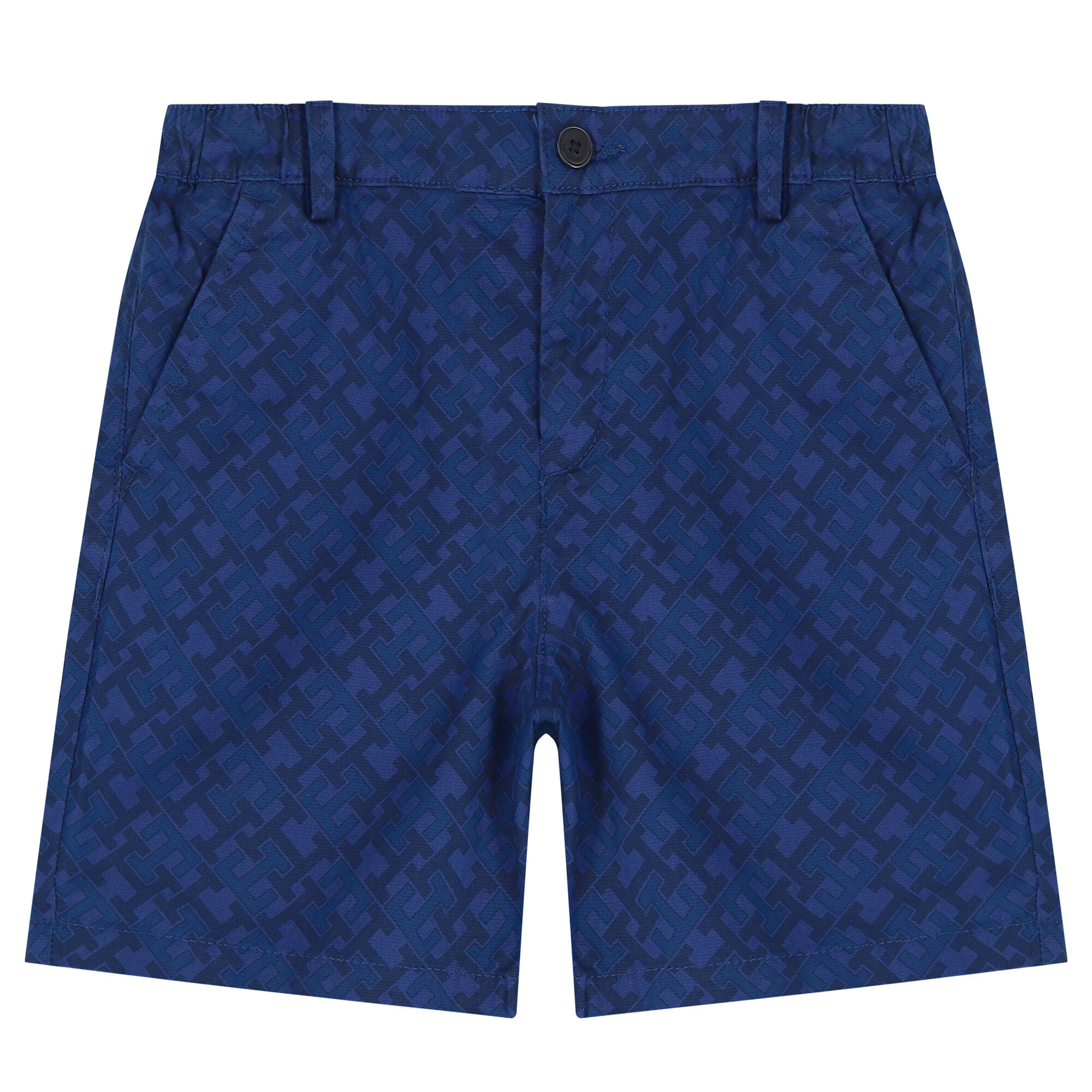Tommy Hilfiger Boys Navy Blue Logo Shorts Junior Couture UAE