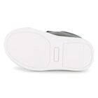 Boys Black & White Logo Trainers, 1, hi-res