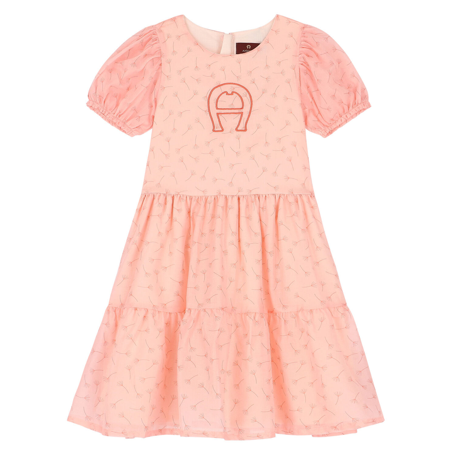 Girls Pink Logo Special Occasion Dress, 1, hi-res image number null