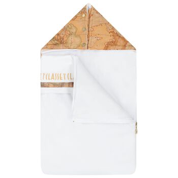 Beige & White Geo Map Baby Nest