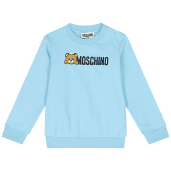 Blue Teddy Bear Logo Sweatshirt
