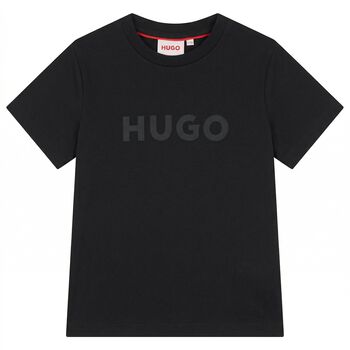 تيشيرت بالشعار بتصميم ميني مي باللون الأسود للأولاد