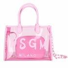 Girls Pink Logo Transparent Tote Bag, 1, hi-res