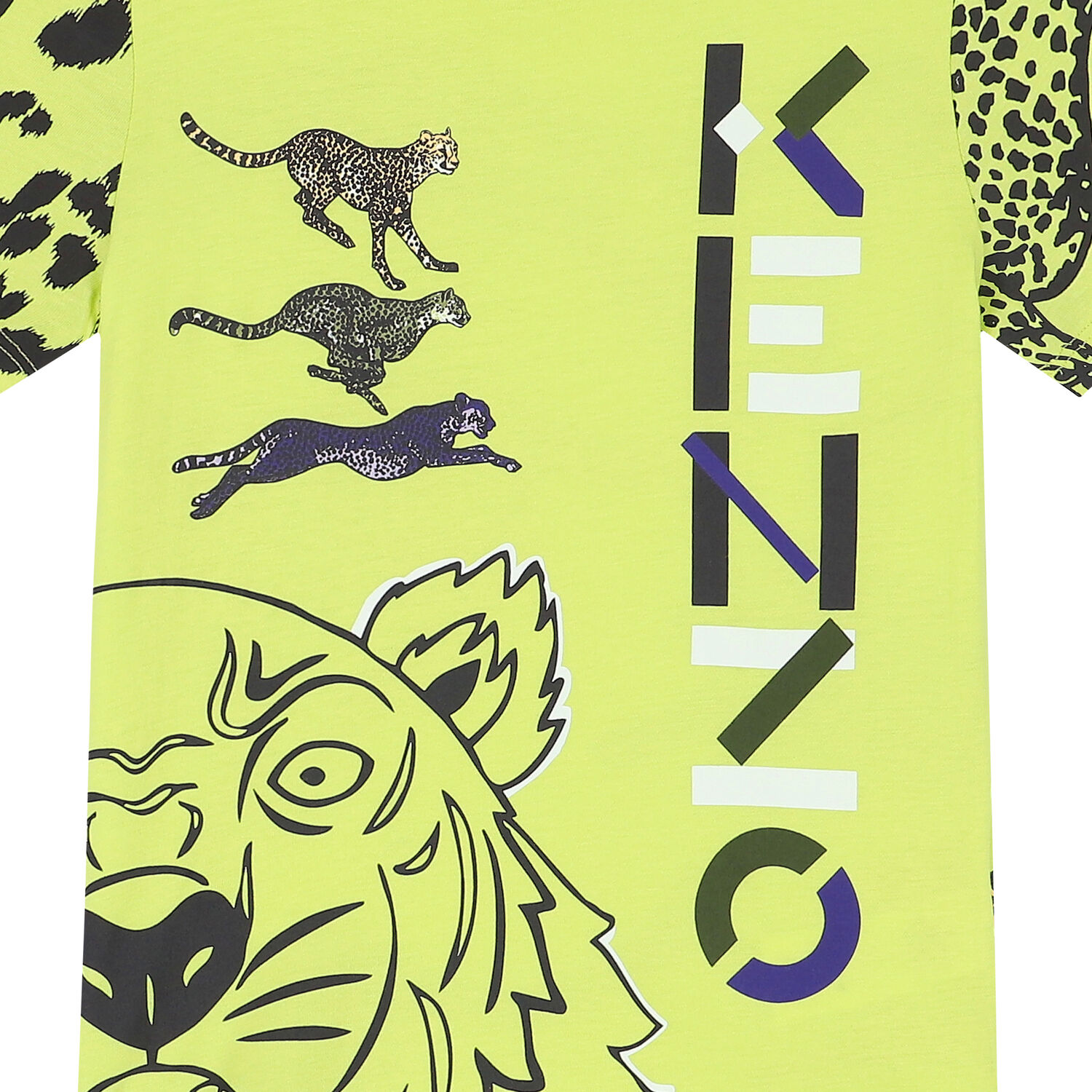 Boys Neon Green Logo T-Shirt, 1, hi-res