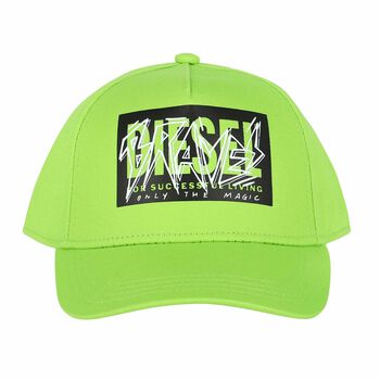 Boys Neon Green Logo Cap