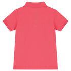 Boys Coral Cotton Logo Polo Shirt, 1, hi-res