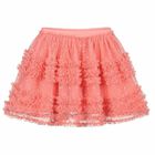 Girls Pink Tulle Skirt, 3, hi-res