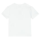 Boys White Logo T-Shirt, 1, hi-res