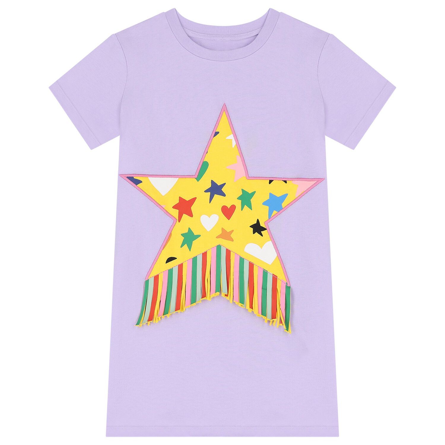 Girls Purple Star Dress, 1, hi-res image number null